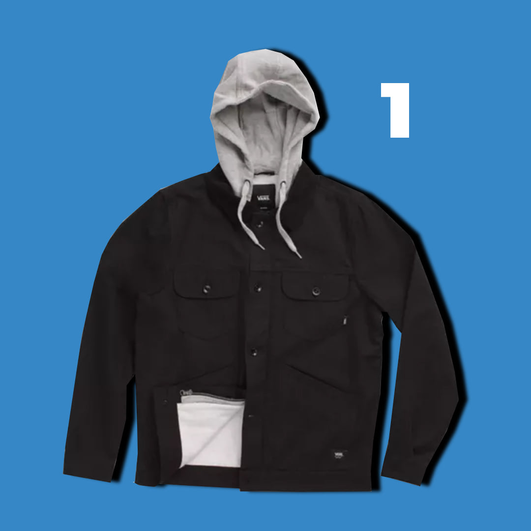 Flint and Tinder- Flannel - lined Waxed Trucker Jacket