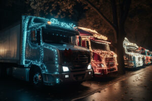 Holidays can be celebrated even on the road.