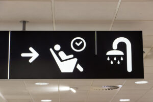 Typical truck stop amenities.