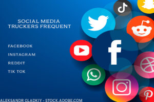 Truckers use social apps on the road.