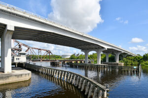Ghost sightings happen at night on the St. John's River Bridge.