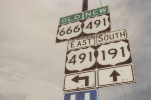 New signage for old Route 666.