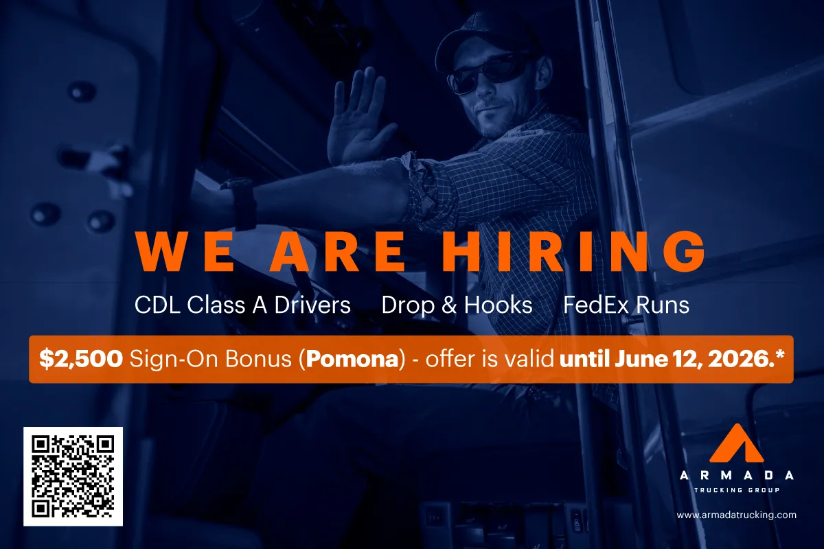WE ARE HIRING - CDL Class A Drivers