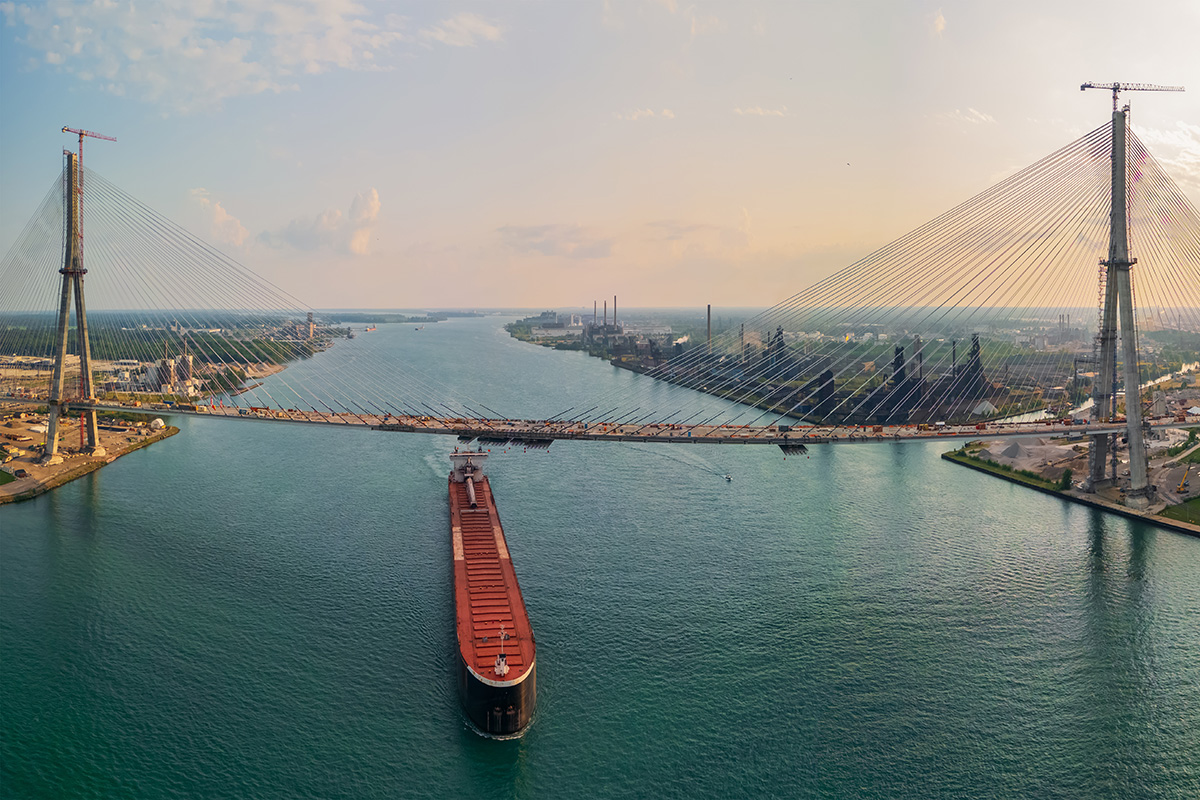 The New Gordie Howe Bridge opening this July.